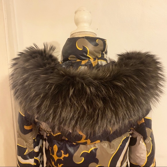 EMILIO PUCCI Goose down and fur puffer L - Picture 8 of 12